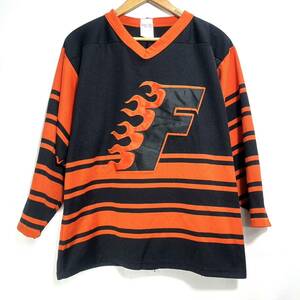 ■ 子供用 ビンテージ カナダ製 Athletic Knit NHL Philadelphia Flyers フライヤーズ アイスホッケー ユニフォーム ホッケーシャツ L ■