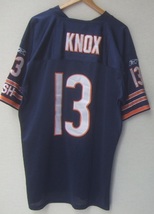 ビッグサイズ●Reebok リーボック NFL KNOX Vネック 半袖 フットボールTシャツ/メッシュT古着スポーツアメカジネイビー52_画像3