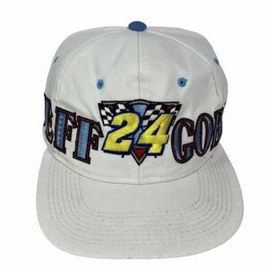 ■ ビンテージ 韓国製 YoungAn Hat JEFF GORDON #24 ジェフゴードン オーバー 刺繍ロゴ ウール スナップバック キャップ NASCAR ナスカー■