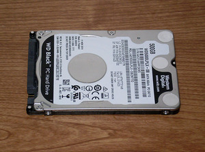 ★ 500GB ★ Western digital Black【 WD5000LPLX 】薄型7mm 稼働少 ★6C9