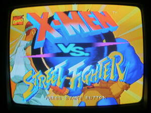 X-men vs street fighter エックスメン vs ストリートファイター　セガサターン　