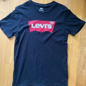 Levi''s バットウィングプリント Tシャツ ブラック 黒