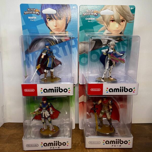 未開封 マルス カムイ アイク ロイ amiibo アミーボ 大乱闘スマッシュブラザーズシリーズ ファイアーエムブレム