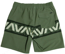 RVCA (ルーカ) VA BANDED TRUNK 18 ボードショーツ Mサイズ グリーン 緑 サーフトランクス 水着_画像2