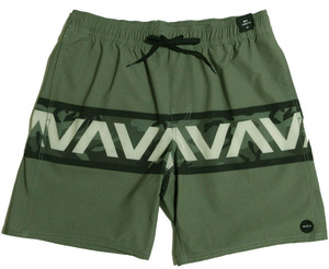 RVCA (ルーカ) VA BANDED TRUNK 18 ボードショーツ Mサイズ グリーン 緑 サーフトランクス 水着