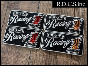送料無料 G① 未使用 SHOP Original ショップ オリジナル R.D.C.S. RDCS Racing レーシング No.1 刺繍 カスタム ワッペン 4枚 セット ②