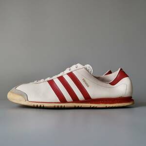 名作 70's adidas 【VIENNA】ホワイト×レッドレザーシェルスニーカー サイズ11.5 西ドイツ製/ビンテージオリジナルヴィエンナ