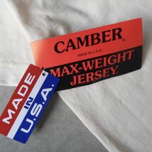 未使用品 CAMBER ８oz マックスウエイトコットン クルーネックTシャツ ナチュラル 表記X-LARGE USA製/キャンバーヘビーウェイトXL生成り_画像9