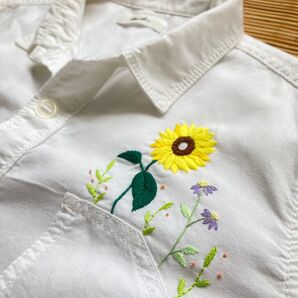 手刺繍入り 【Niko and…】 ロングシャツ