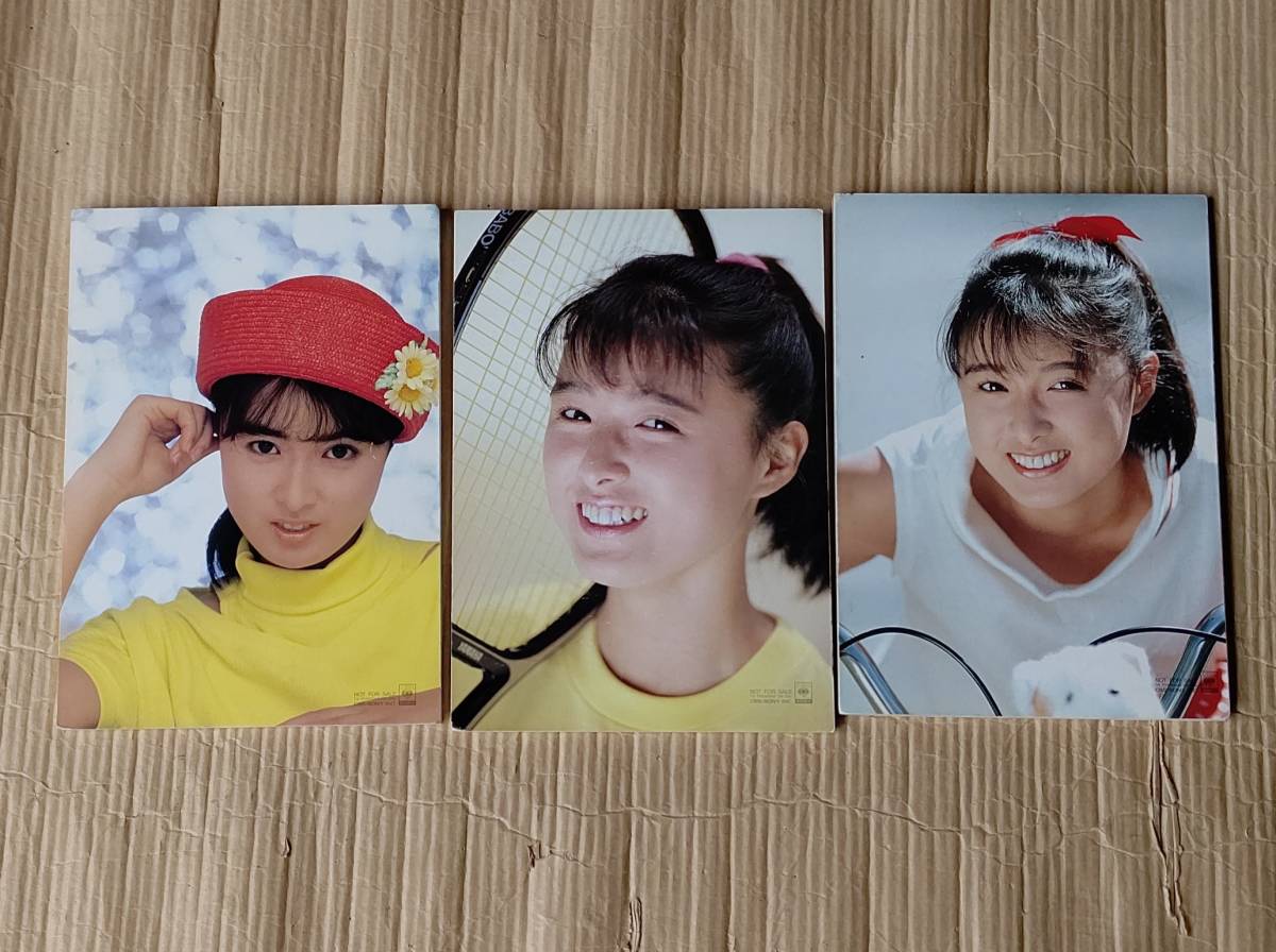 ☆ Kunisho Sayuri Onyanko Club 3 panneaux d'affichage ensemble Store Record CD Jacket Retro Showa Idol Pas à vendre Photo CBS Panel, enfant, Sayuri Kunio, autres