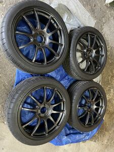 アドバンレーシング　18インチ　7.5J+50 PCD100 ミシュランバリ山　225-40r18