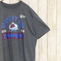 NHL Colorado Avalanche コロラド・アバランチ プリント Tシャツ XL USA古着 アメリカ古着_画像1