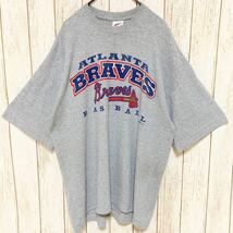 90s MLB Atlanta Braves アトランタ・ブレーブス プリント Tシャツ 2XL メジャーリーグ USA古着 アメリカ古着_画像2