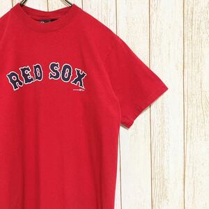 00s MLB Boston RedSox ボストン・レッドソックス プリント Tシャツ M メジャーリーグ USA古着 アメリカ古着