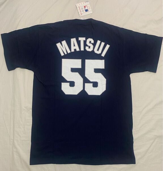 未使用品 マジェスティック ニューヨークヤンキース 松井秀喜 選手 Tシャツ Lサイズ