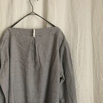 未使用展示品 SUS-SOUS シュス SLEEPING SHIRTS STRIPE- 07-SS01401 ストライプ シャツ カットソー_画像8