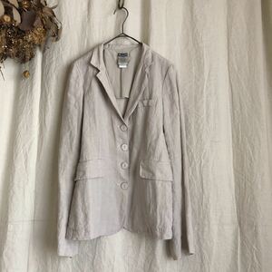 KristenseN DU NORD クリステンセンドゥノルド Z131 リネン ジャケット SIZE0 裏地シルク