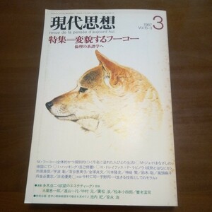 現代思想　変貌するフーコー　宇波彰　宇野邦一他