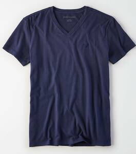 ラスト！！◇◆AE /アメリカンイーグル / AE VネックTシャツ / US Ｍ / Navy /