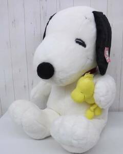 当時物 ＊ぬいぐるみ ＊PEANUTS KIDS＊スヌーピー ウッドストック付き＊特大 BIG 全高84cm 座高64cm＊キャラクター レア コレクション　