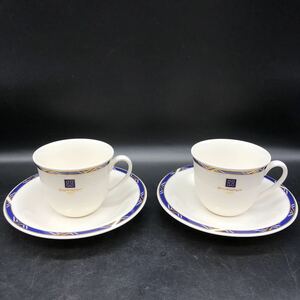 カップ&ソーサー 2客セット　GIVENCHYジバンシィ　コーヒーカップ ティーカップ 陶磁器　食器　茶器　W10-4