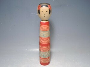 D1/○佐常 こけし 米吉型 土湯系 高さ24.5cm 日本人形 伝統工芸 伝統こけし