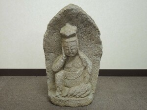 30847/○石仏 道祖神 鑑賞石 飾石 重さ33kg程 置石 オブジェ 仏教美術