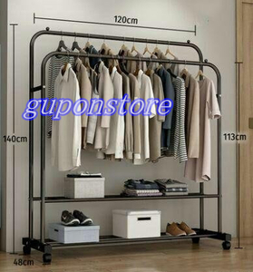  popular recommendation very popular hanger rack 2 step simple closet wheel attaching 