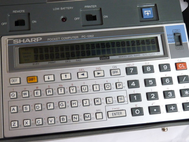 SHARP シャープ ポケットコンピュータ CE-125S PC-1262 ポケコン