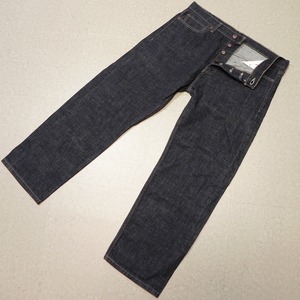 j602★ 濃紺 メキシコ製 LEVI’S リーバイス 562 ボタンフライ デニムパンツ ジーンズ size34 即決 ★