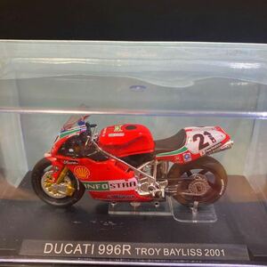 ★未開封品★DUCATI 996R TROY BAYLISS 2001/DeAGOSTINI チャンピオンバイクコレクション/トロイベイリス21 /ミニバイク　デアゴスティーニ