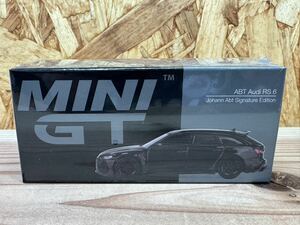 新品 未開封 MINI GT 1/64 ABT Audi RS6 Johann Abt Signature Edition Black 514L アウディ