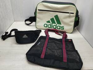  free shipping S76598 adidas bag 3 point set summarize sport bag belt bag mesh bag superior article 