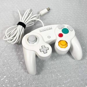 ①【極美品】純正品　ニンテンドー　ゲームキューブ　ホワイト　DOL-003　NINTENDO　GC controller　任天堂　コントローラー white　白色