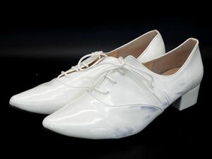 JELLY BEANS Jerry beans enamel dress shoes sizeLL/(25.5cm) white ## * dgc8 lady's 