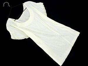 COMME CA Comme Ca cut and sewn T-shirt size9/ white #* * dga3 lady's 