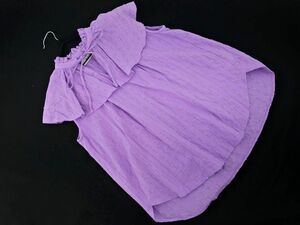  cat pohs OK nano universe Nano Universe big color no sleeve blouse shirt size36/ lavender #* * dga4 lady's 