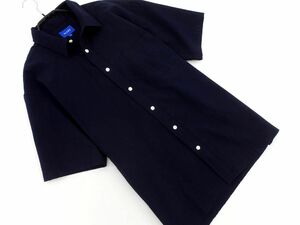  cat pohs OK BEAMS Beams shirt sizeM/ navy blue #* * dga5 men's 