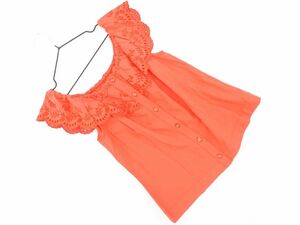  кошка pohs OK JILLSTUART Jill Stuart cut Work блуза рубашка sizeS/ orange #* * dga5 женский 