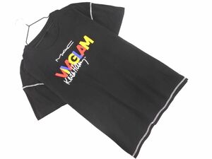 ネコポスOK Keith Haring キースヘリング M・A・C viva glam マックビバグラム コラボ Tシャツ size5/M/黒 ■◆ ☆ dga5 メンズ