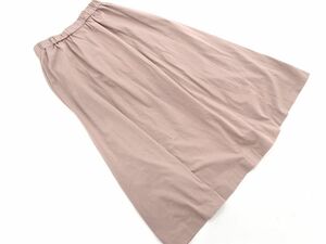 nano universe Nano Universe SHELTECH long skirt sizeF/ mocha #* * dga6 lady's 