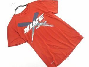 ネコポスOK NIKE ナイキ プリント Tシャツ sizeS/赤 ■◆ ☆ dga6 メンズ