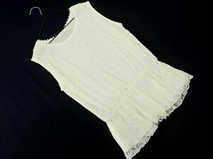 MOUSSY Moussy total race no sleeve cut and sewn sizeF/ eggshell white #* * dga7 lady's 