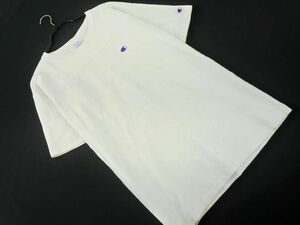 Champion チャンピオン ワンポイントロゴ Tシャツ sizeS/白 ■◆ ☆ dga7 メンズ