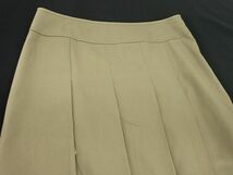 ネコポスOK UNTITLED アンタイトル タック Aライン 台形 スカート size2/ベージュ ■■ ☆ dgb2 レディース_画像3