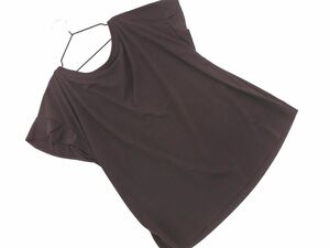 ネコポスOK NATURAL BEAUTY ナチュラルビューティー カットソー size38/茶 ■◆ ☆ dga3 レディース