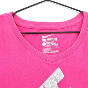 ネコポスOK NIKE ナイキ ロゴ プリント Tシャツ sizeL（150cm）/ピンク ■◆ ☆ dgb4 子供服の画像3