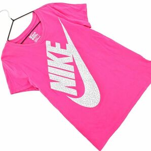ネコポスOK NIKE ナイキ ロゴ プリント Tシャツ sizeL（150cm）/ピンク ■◆ ☆ dgb4 子供服の画像1