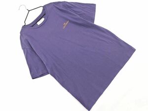 ネコポスOK Ungrid アングリッド 刺繍 Tシャツ sizeF/紫 ■◆ ☆ dgb4 レディース
