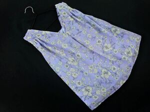  кошка pohs OK Mercury Duo цветочный принт безрукавка блуза рубашка sizeF/ лаванда #* * dgb8 женский 